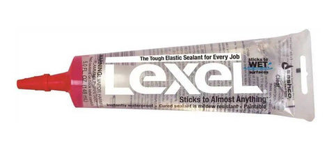 Lexel Clear Sealant 5-Ounce Co-Polymer Rubber Adhesive Caulk That Paints No Mess Scrubbable And Durable Sticks To Wet Surfaces Ultra Clear