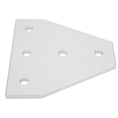 4 Pack T Shape Joining Plate for Aluminum Extrusion Frames, 5 Hole Heavy Duty Corner Bracket for 2020 3030 4040 Profiles, CNC Machined