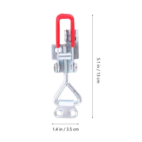 Heavy Duty Adjustable Pull Latch Clamps Set Of 2 With Lock Hole Galvanized Iron Toggle Latches For Tool Boxes And Doors