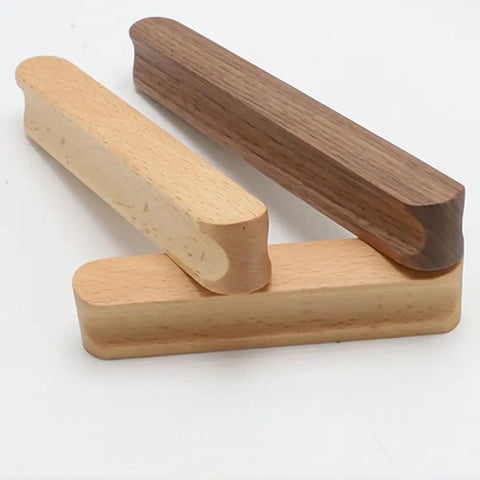 Kickin Style With These Super Snug Modern Walnut Drawer Pulls 10 Pack Real Deal Solid Wood Cabinet Grips Durable Unique Grain Kitchen Handles, three unique wooden drawer pulls.