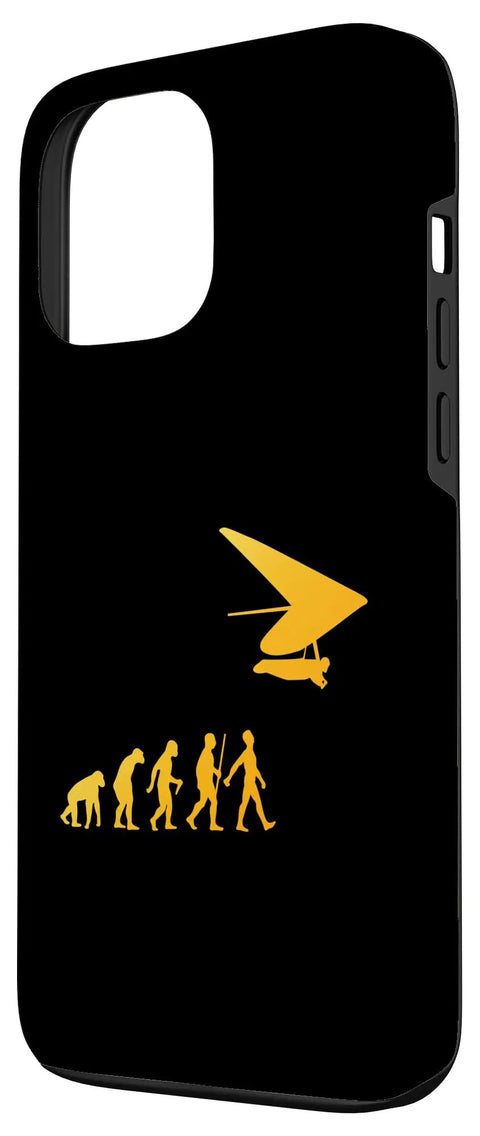 Hang Glider Art IPhone 13 Pro Max Case For Men And Women Funny Hang Gliding Design Phone Cover For Air Sports Lovers Outdoor Flyers Gift