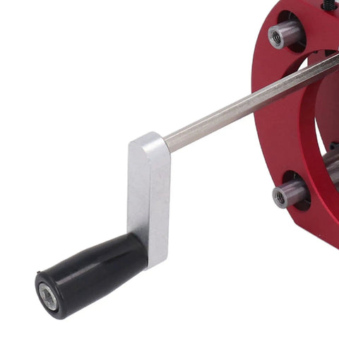 4 Jaw Clamping Router Lift Base Kit With Aluminum Alloy Body And Stainless Steel Support Rod Router Table Lifting System For Precision Woodworking And Small Trimming Machines, side view