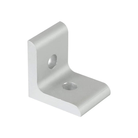 Inside Corner L Bracket Connector For 40 Series Aluminum Extrusion, 2-Hole Aluminum Corner Bracket Close-up View