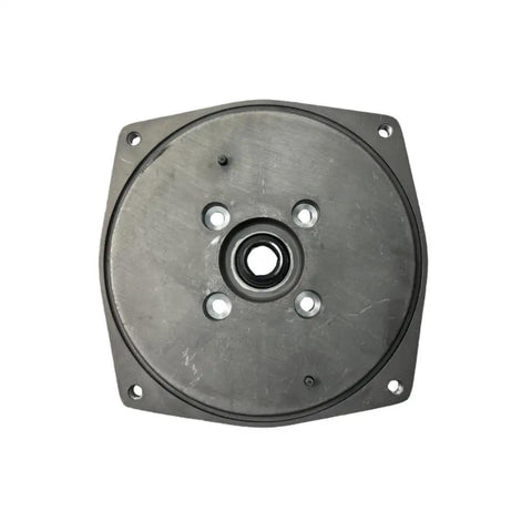 Top Tier 3 Inch Keyed Shaft Semi Trash Water Pump Replacement With NPT Threads And Three Bolt Ports For DuroMax Ironton Pulsar Engines - metal plate with mounting holes.