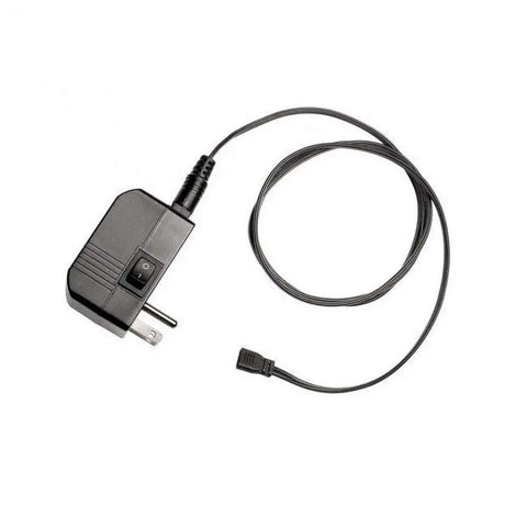 Plug In 120V To 24V LED Tape Light Transformer 60 Watt Output Ultra Thin One Eighth Inch Profile Black with cord