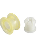 Volkswagen Shifter Cable End Saver Bushing Set For Beetle Jetta Golf And Audi Manual Transmissions MT Gearbox Trambulator Kit 1 Set Compatible 1999 2018, white plastic bushing set