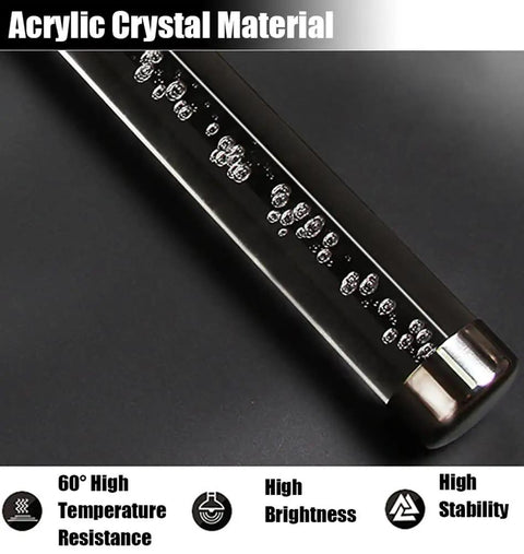 Acrylic Crystal Material close-up showcasing bubbles in the 2-inch round design of Hella Durable Acrylic Round Grab Handle.