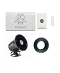 Extra Loud Wireless Doorbell Kit With 120dB Siren For Busy Warehouses And Large Areas, Noisy Shops, Or Industrial Spaces, Complete Coverage