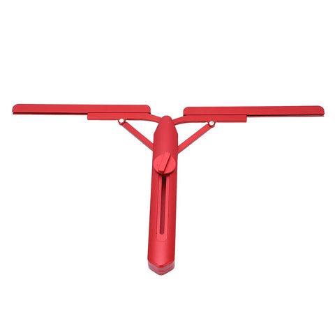 Slick Foldable Miter Saw Angle Duplicator And 180 Degree Protractor Heavy Duty Aluminum Alloy Woodworking Gauge in red color.