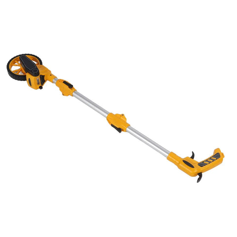 Jauarta Distance Measuring Wheel Portable Accurate Measure Tool for with yellow handle and wheel, lightweight design for easy use.