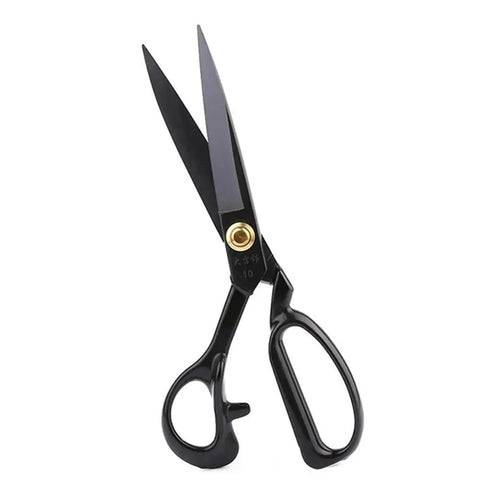 Left Handed Tailor Scissors 10 Inch Heavy Duty Dressmaking Shears Forged From Industrial Strength High Carbon Steel with ergonomic grip.