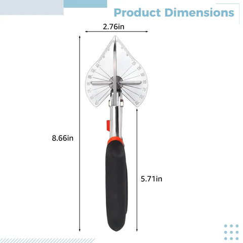 Versatile Dope Miter Shears with Spare Blades for precise angle cuts, heavy-duty metal tool with non-slip grip, 8.66in length