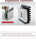 Adjustable Aluminum Glass Spigot Kit Built Tough For Decks And Pools Top Shelf Rail Post Clamp with expansion fastener.