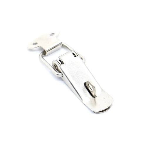 Heavy Duty J106 Cabinet Box Spring Loaded Latch Catch Toggle Lock With Hasp For Sliding Door Windows 27Mm By 63Mm Iron Build Secure Fit, iron latch