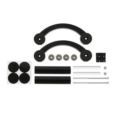 Heavy Duty Desktop Filament Spool Holder For 3D Printers, Tangle Free PLA And ABS Stationary Rack kit components including rods and bearings.