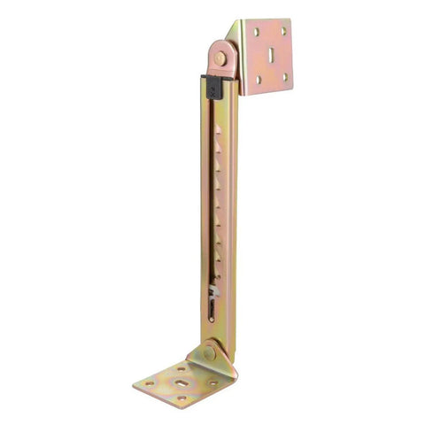 Heavy Duty 1 Pair 10 Gear Angle Lifting Desk Hinge Kit With Pneumatic Rods, Iron Rustproof Bracket, 15.7 Inch Length, Side View