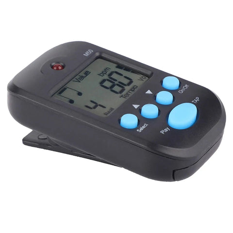 Mini LCD Digital Metronome With Tap Tempo And Headphone Jack Portable Practice Tool For Guitar Piano Drums And More Ranging 30 To 280 BPM