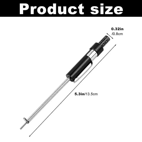 Heavy Duty Brake Pad Thickness Gauge With Slim Probe For Quick No Wheel Removal Checks Precise Millimeter Scale size 5.3in/0.32in.