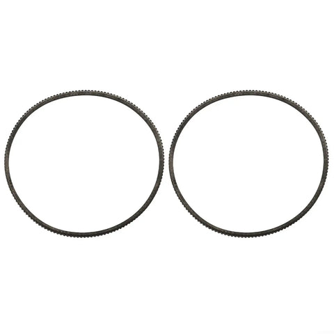 Two Pack 5M375 Lathe Drive Belt For Mini Metal Lathes, heavy duty rubber belts for 38 mm bore models, precision fit.