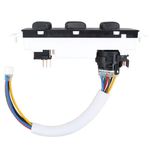 Side view of HVAC Blower Motor Control Switch Replacement For Jeep TJ Wrangler 1999 Through 2004 with multi-color wires