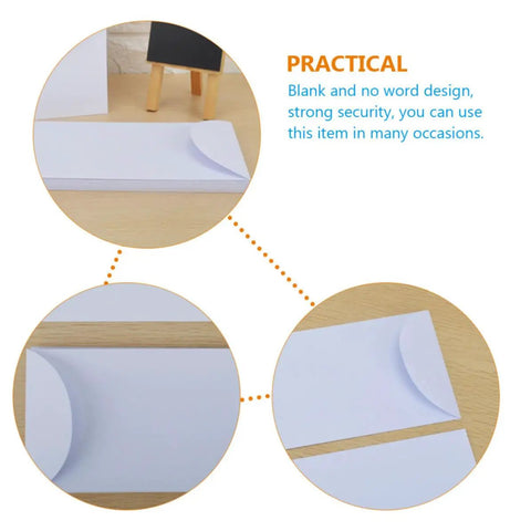 20 Pack White Paper Envelopes For Office And Party Invites Thick Paper With Strong Security Reusable Design For Sending Letters And Mail