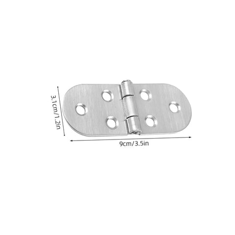 Bi Fold Stainless Steel Tray Hinges 4 Pack For Folding Tables And Desks Round Edge Furniture Hardware With Smooth Gloss Finish Built Tough