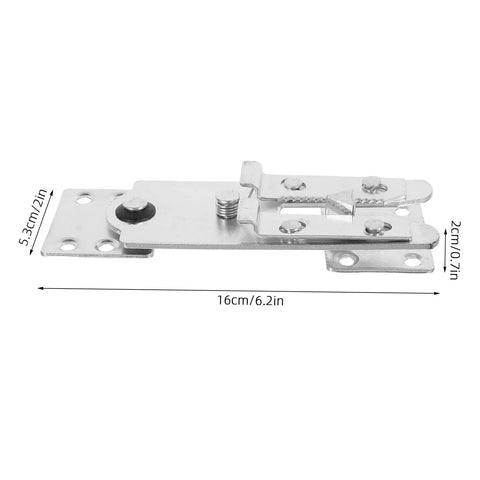 Six Pack Couch Clips For Sectionals Interlocking Alligator Snap Clips With Mounting Screws, metal clamp dimensions shown