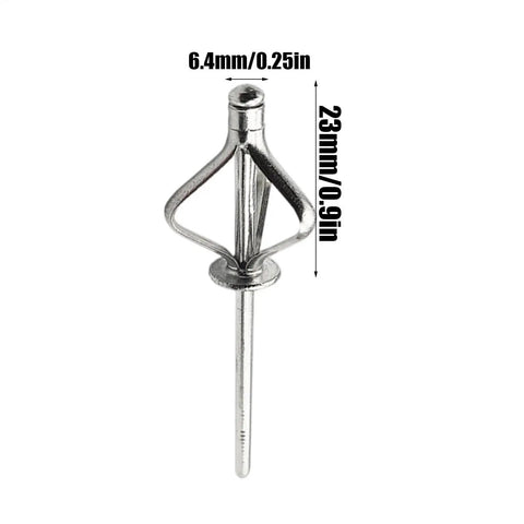 Close-up of all-weather blind rivet from Heavy Duty Pop Rivets Kit Aluminum Assortment For Auto Marine And Home Projects 304 stainless mandrel.