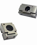 Pro Grade Workhorse Machining Center Fixture Built Like A Tank Rock Solid Side By Side Multi Station Clamp Top Shelf Wedge Shaped Expansion Tool with two metallic blocks.