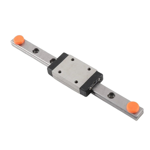 100mm High Precision Linear Guide Rail with Slide Block for CNC Machines and 3D Printers Built to Last With Rock Solid Bearing Steel for Smooth Motion Auto Centering for Repeatable Reliable Tooling Performance, steel rail