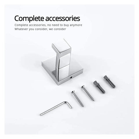 Premium Stainless Steel Heavy Duty Towel Hook Wall Mounted Robe Hook With Included Screws for bathroom organizer accessories.
