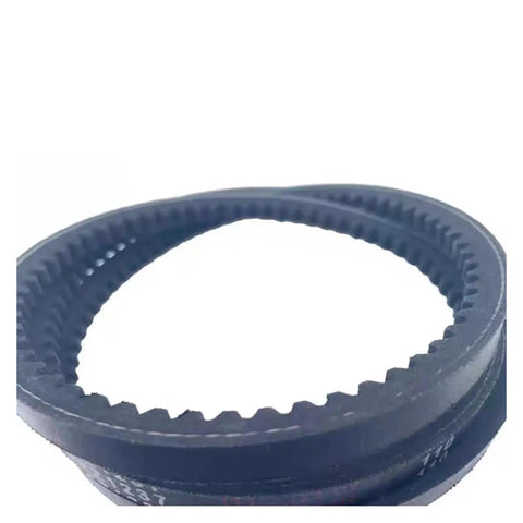Two Pack Raw Edge Cogged V Strap Drive Belt XPZ 3VX Serrated Conveyor Belts Built For Heavy Duty Jobs With Real Grippy Power Industrial And Agricultural Use 1060mm To 1587mm Length Range dark blue cogged rubber belt
