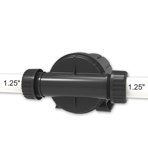 1.25-inch fittings on heavy-duty 2600GPH Pond Pump For Outdoor Use Submersible Or Inline High Head Water Pump For Garden Waterfall