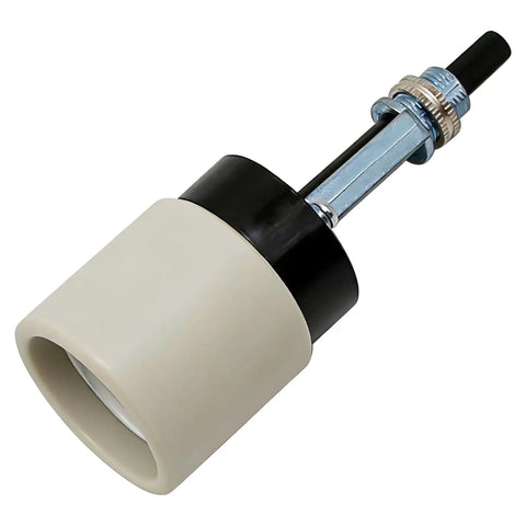 E26 Universal Ceramic Light Socket With Rotary Switch 250V 660W For Lamp Replacement No Fuss Twist Knob Repair High Heat Resistant Porcelain Socket For DIY Lighting Projects And Upgrades, beige porcelain