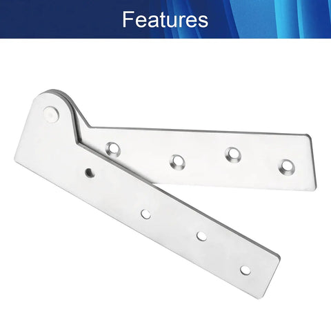 Top Shelf Stainless Steel Hidden Offset Knife Hinges With A Slick 360 Degree Pivot Design For No Hassle Cabinet And Cupboard Door Upgrades In Polished Silver, showcasing polished stainless steel hinge design.
