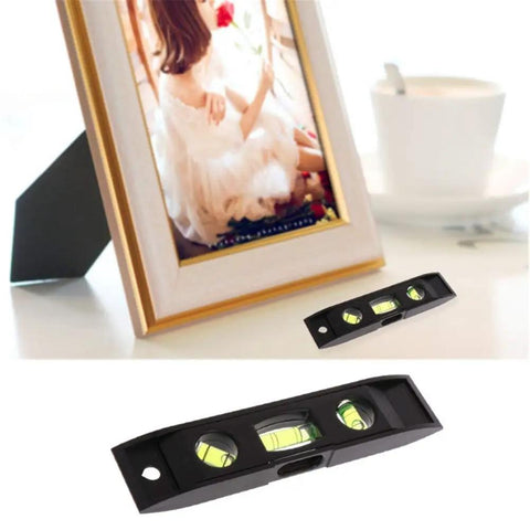 Heavy Duty 2 Pack 6 Inch Torpedo Level Magnetic Box Featuring 45 90 180 Degree Top Reading Vials Ultra Compact Frame on a table.