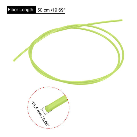 MECCANIXITY fiber optic rod, PMMA, 1.5 mm x 50 cm, green sight filament.