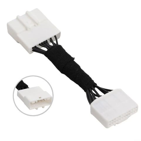 Heavy Duty Charging Port Module Wiring Harness For Tesla Model 3 And Model Y 2017 Through 2023 showing white connector and wires.