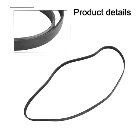 Premium Black Rubber Washing Machine Belt Fits 6EPJ1274 Models showing a durable black rubber drum drive belt for top-load washers.