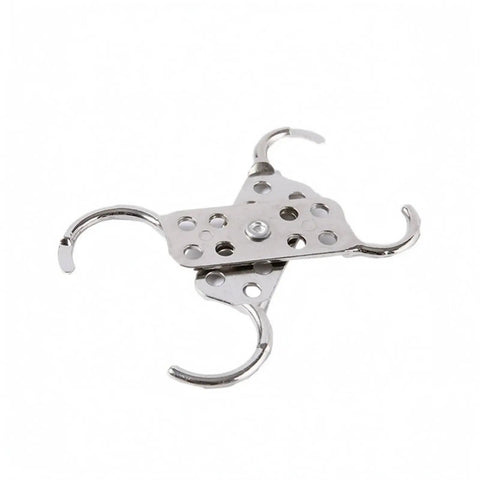 Industrial Aluminum Alloy Lockout Hasp With Rectangular Flat Bar Heavy Duty Dual Construction Locking Device, silver, on white background