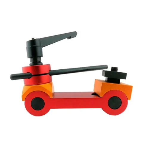 Solid Adjustable Cnc Mill Workpiece Positioner Locator Tool Precision Angle Stop Block red and orange durable fixture