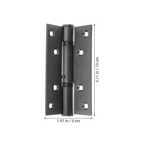 Self Closing Concealed Hydraulic Hinge For Wooden Doors With 90 Degree Hold Stainless Steel Construction Black Finish