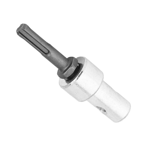Earth Auger Drill Adapter To Auger Connector Heavy Duty Metal Build image showing silver and black wear-resistant connector