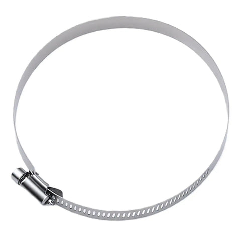 Super Cool 4 Inch Dryer Vent Connector Kit With Quick Lock Coupling And 8 Foot Flexible Foam Hose Plus Rotating Wall Plate Flange gray clamp
