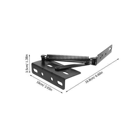 ARTIBETTER folding sofa spring hinge, 2-pack, black metal mounting bracket for space-saving storage furniture.