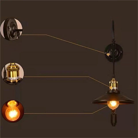 Adjustable Iron Wall Sconce With Smooth Glide Pulley Wheel And Clear Glass Shade For Soft Cozy Ceiling Lighting close-up of fixtures