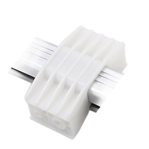 Electric Linear Actuator Slide Block For Push Rod Systems, compact ABS/metal construction, front angle view