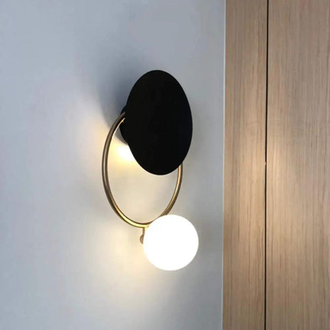 Fresh Modern LED Wall Sconce With Sturdy Iron Body, Up And Down Illumination Creates A Chill Ambient Vibe For Bedrooms, Bathrooms Or Halls, Warm Wash Light Is An Instant Upgrade For Any Home Setup Today, black and gold design.