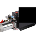 Heavy Duty 4000W Double Acting Hydraulic Pump Power Unit Pack for Trailer Dump with 10L motor and control valves.