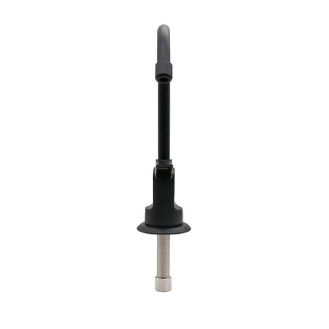 Front view of Touch-Flo Pure Water Dispenser Faucet Matte Black for Cold Water with Six And A Half Inch Height and Two And Five Eighths Inch Spout Projection One Quarter Inch Inlet Easy Grip Handle High Flow Kitchen Faucet.